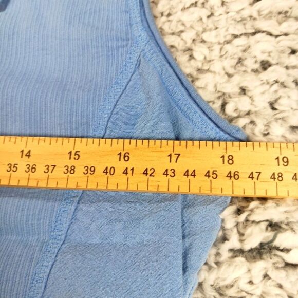 Stephanie Rogets by Fashion Trends Sleeveless Button Down 100% Cotton Women's M. - Picture 7 of 8